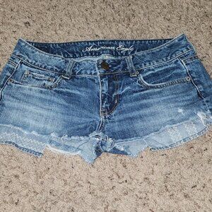 Low Rise (Peek Pocket) Denim Shorts